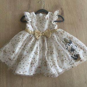 Disney Baby tulle dress with glitter stars and sequin Minnie Mouse appliqué
